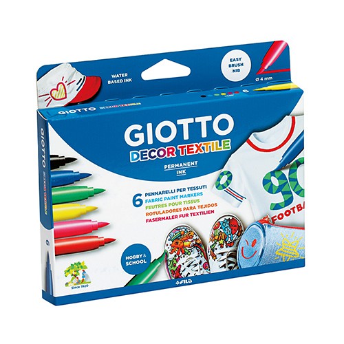 GIOTTO Decor Textile (ปากกาเมจิกเพ้นท์ผ้าปลอดสารพิษ)
