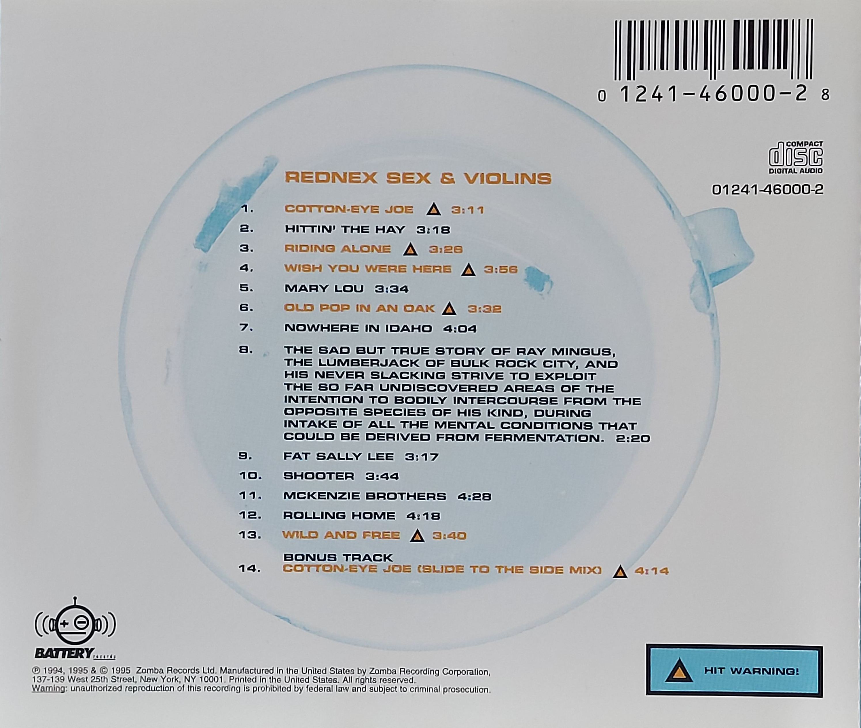 Used CD,Rednex - Sex & Violins (C)(1995)