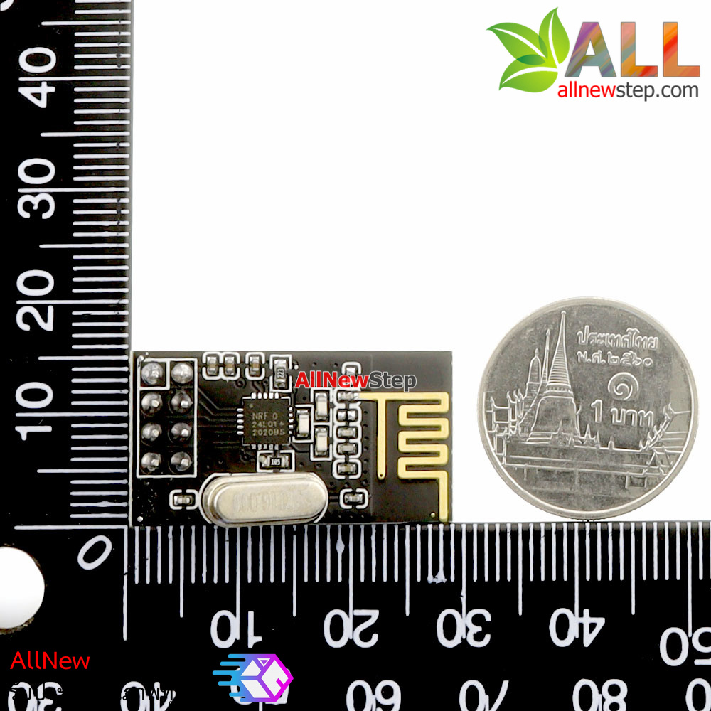 NRF24L01 Module สื่อสารไร้สาย 2.4G พร้อมวีดีโอสอนใช้งาน Wireless NRF24L01 2.4GHz