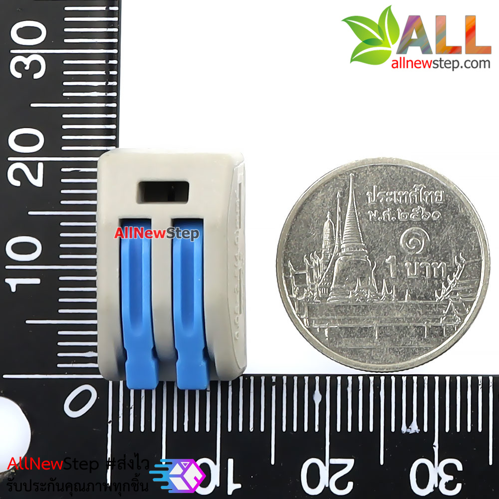 Terminal block quick fix ขั้วต่อสายไฟร่วม 2 ช่อง 250V 32A