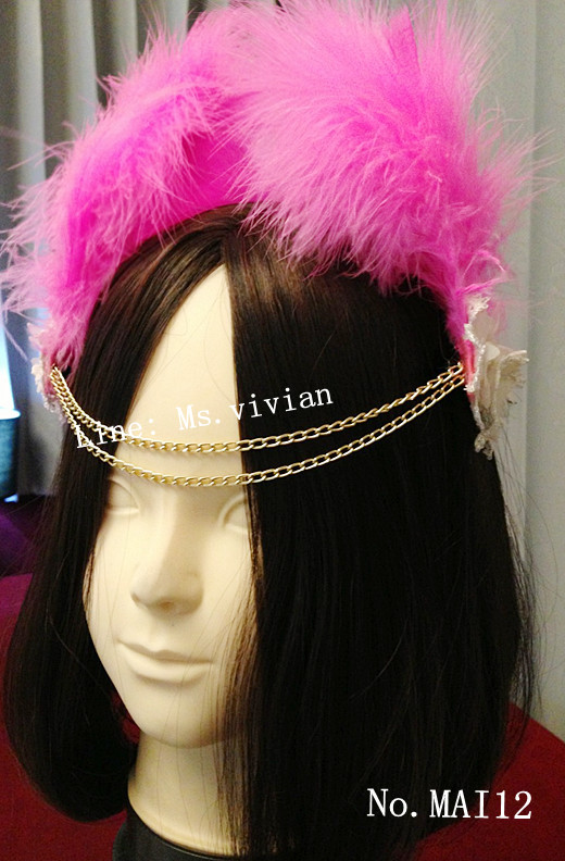 MAI12 มงกุฎขนฟู เเบบคาดหน้าผาก (งาน handmade)**สินค้ามีจำกัดในเเต่ละล๊อต**