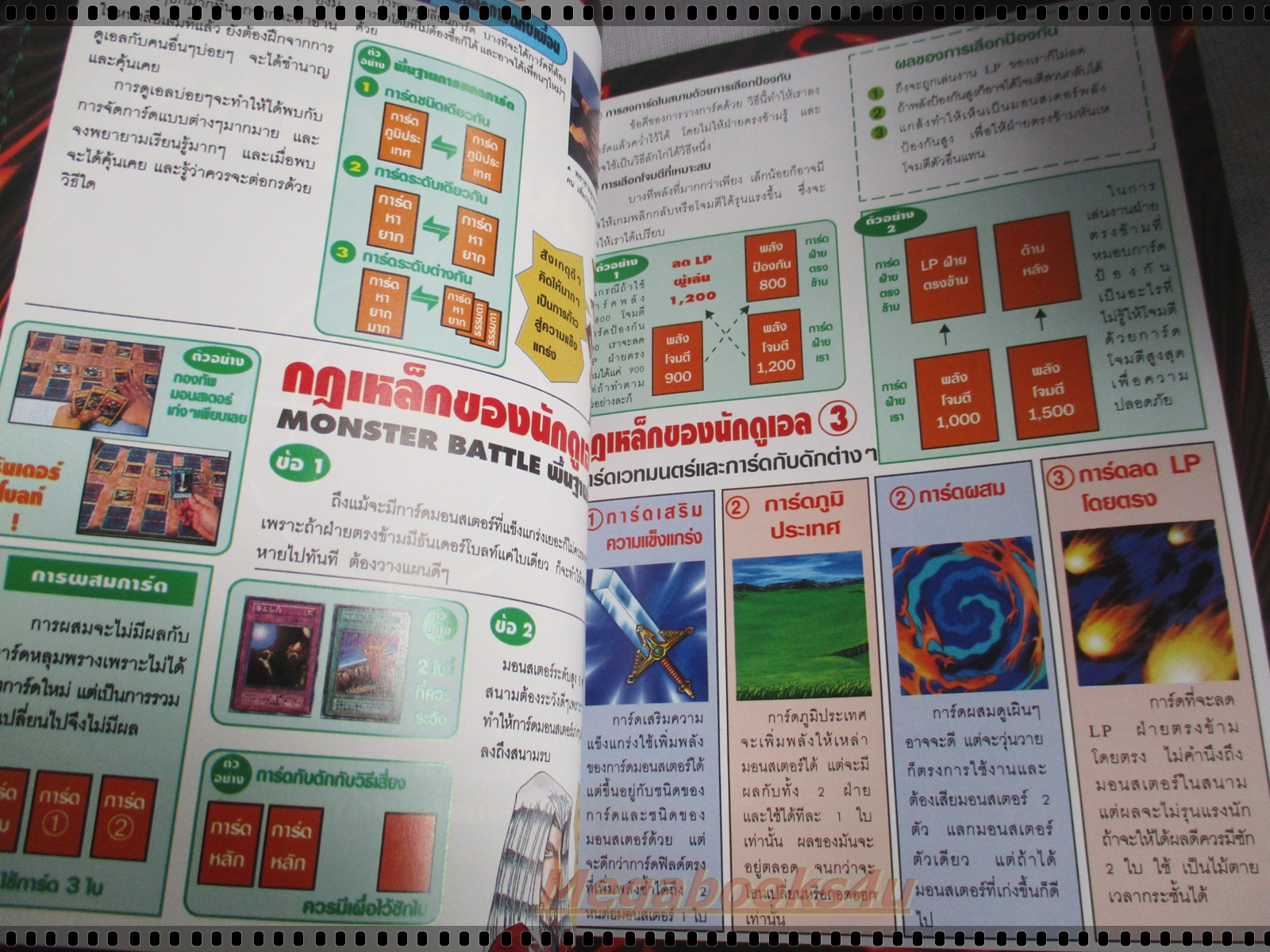 หนังสือคู่มือเทคนิคการเล่นเกมส์การ์ด YU GI OH