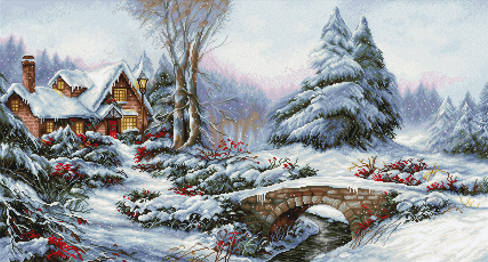 Luca-S ชุดปัก Winter landscape