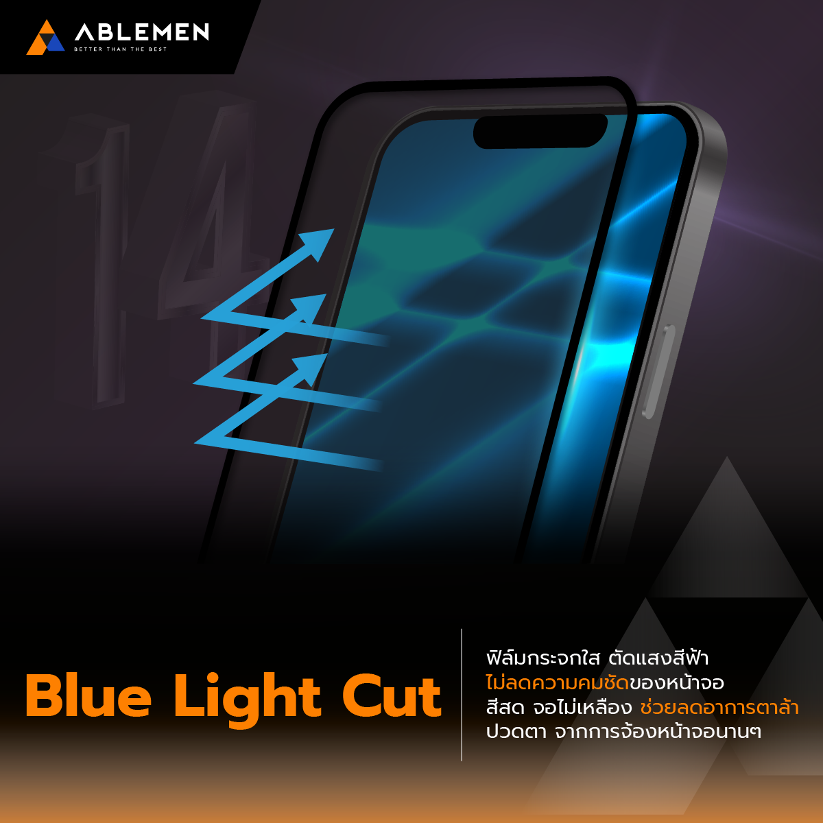 ABLEMEN 3D / FF 5XC CORNING ฟิล์มกระจก ใส กันมอง มีประกัน ใช้สำหรับ iPhone 17 Pro Max Air 16 15 Plus 14 Pro Max 14 Plus ใบกำกับภาษี