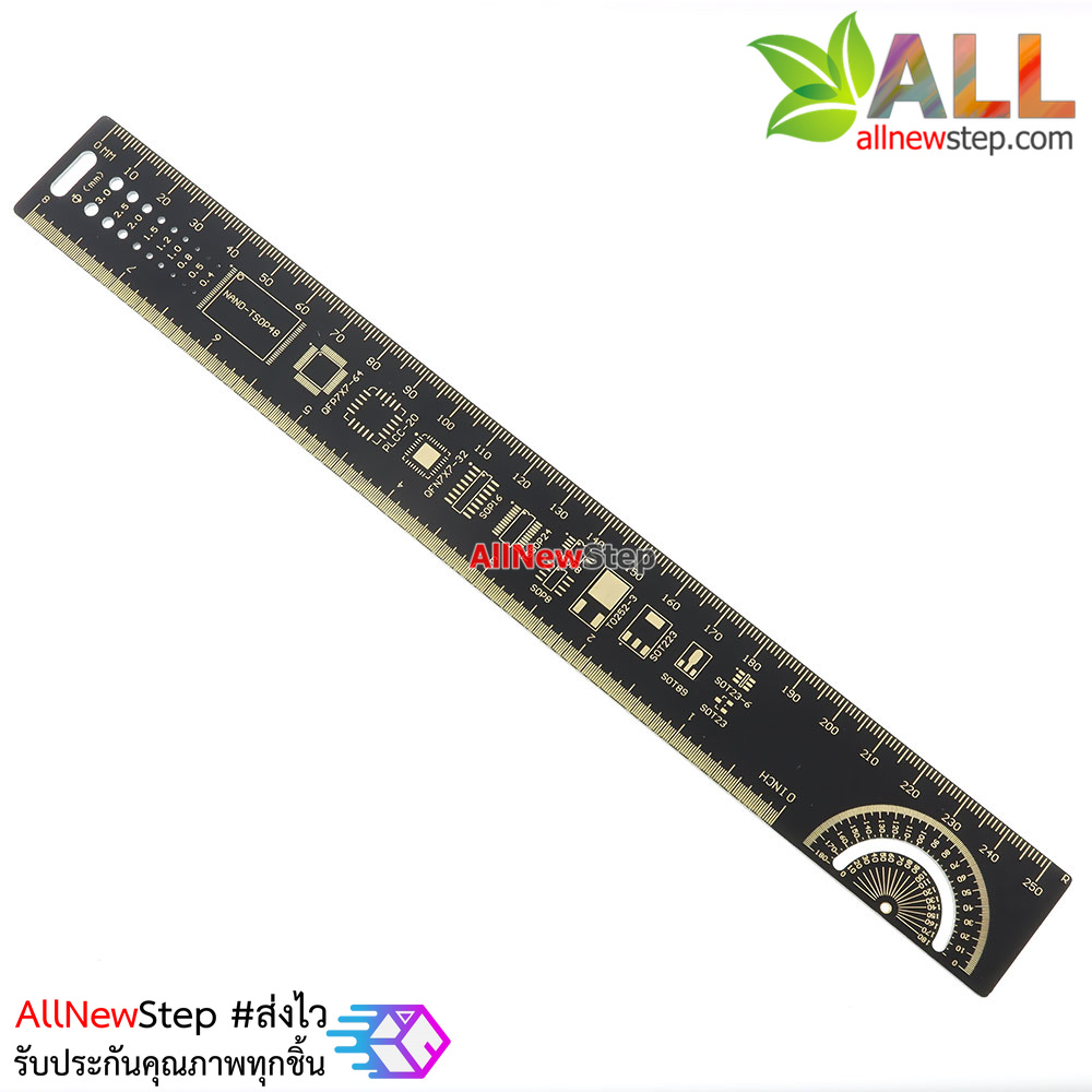 Multi-function PCB ruler Engineering Ruler Drawing 25 cm