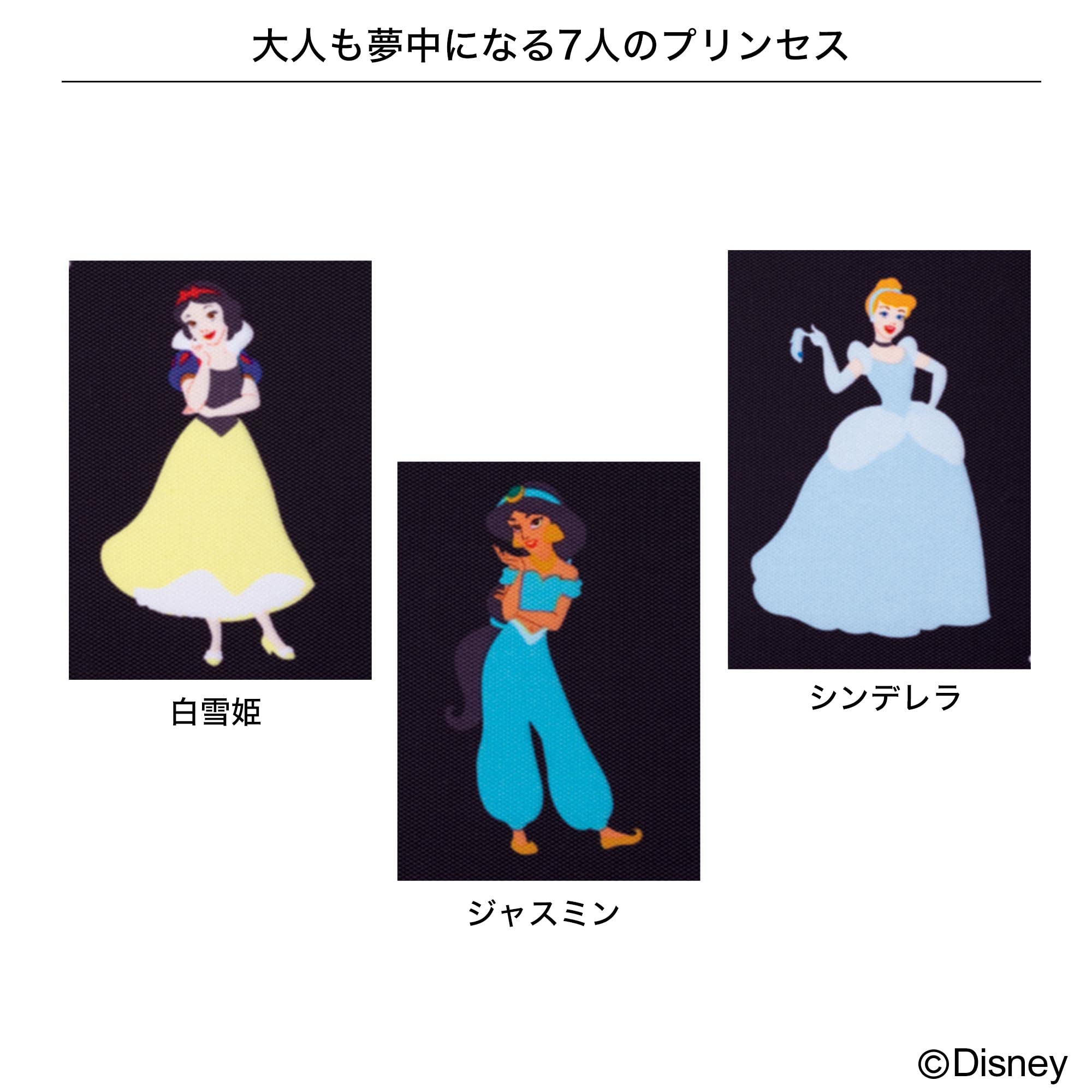 🟢พร้อมส่ง Disney Princess ชุดกระเป๋าถือน่ารักสองชิ้นลายเจ้าหญิงดิสนีย์ทั้งเจ็ด