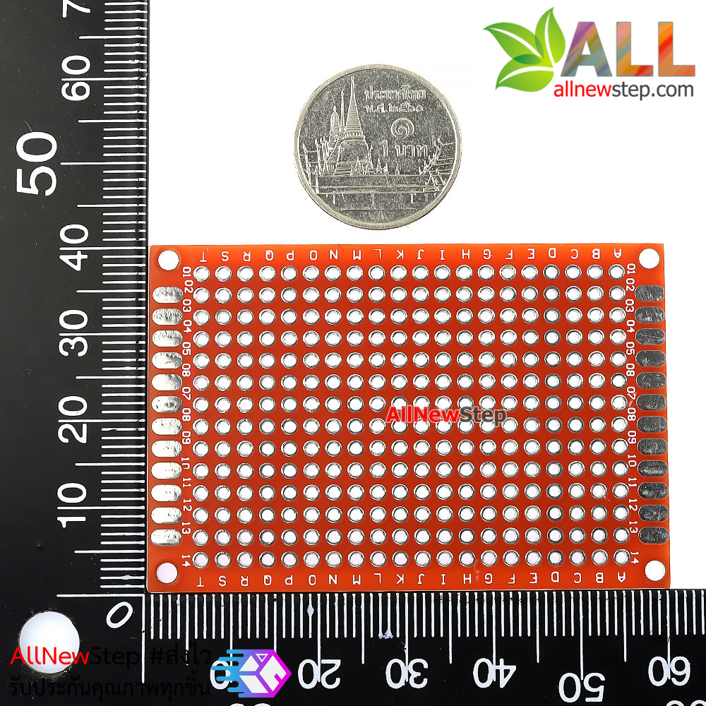 PCB แผ่นปริ๊นอเนกประสงค์ pcb ขนาด 4x6 สีแดง สองด้าน