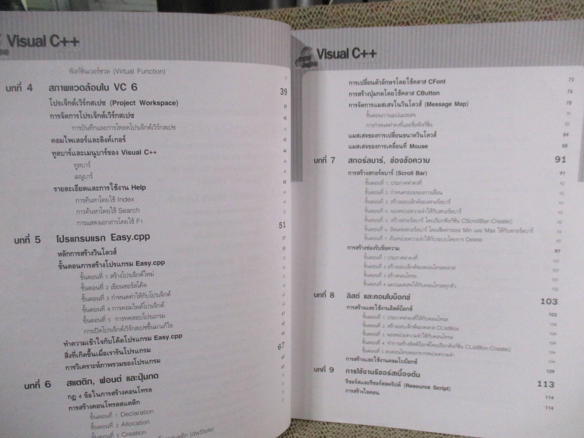 คู่มือการเขียนโปรแกรม Microsoft Visual C++ Version 6.0 ฉบับเพื่อใช้งานจริง / ด้านในสะอาด ไม่มีรอยขีดเขียน /