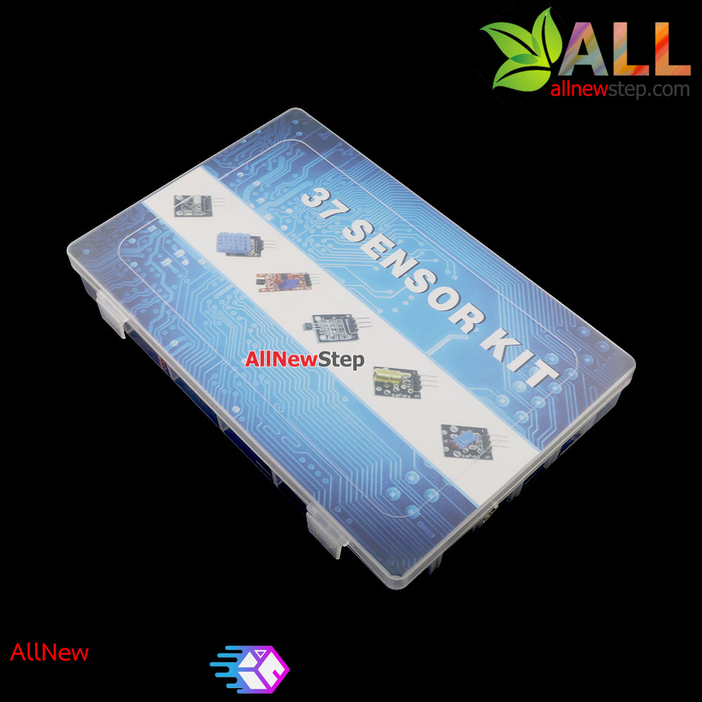 37 IN 1 Sensor Kits For Arduino ชุดโมดูลเซ็นเซอร์ 37 in 1 สำหรับ Arduino พร้อมกล่องพลาสติก