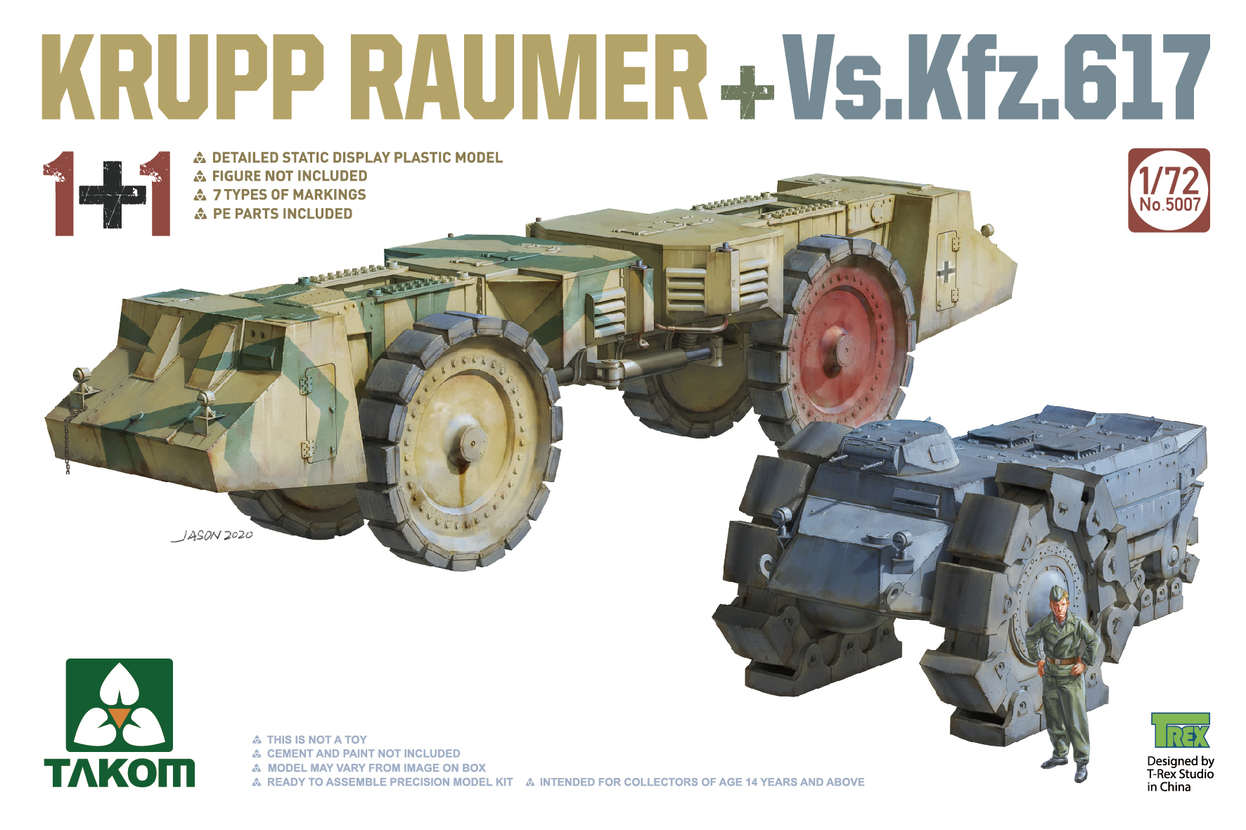 1/72 Krupp Räumer + Vs.Kfz. 617