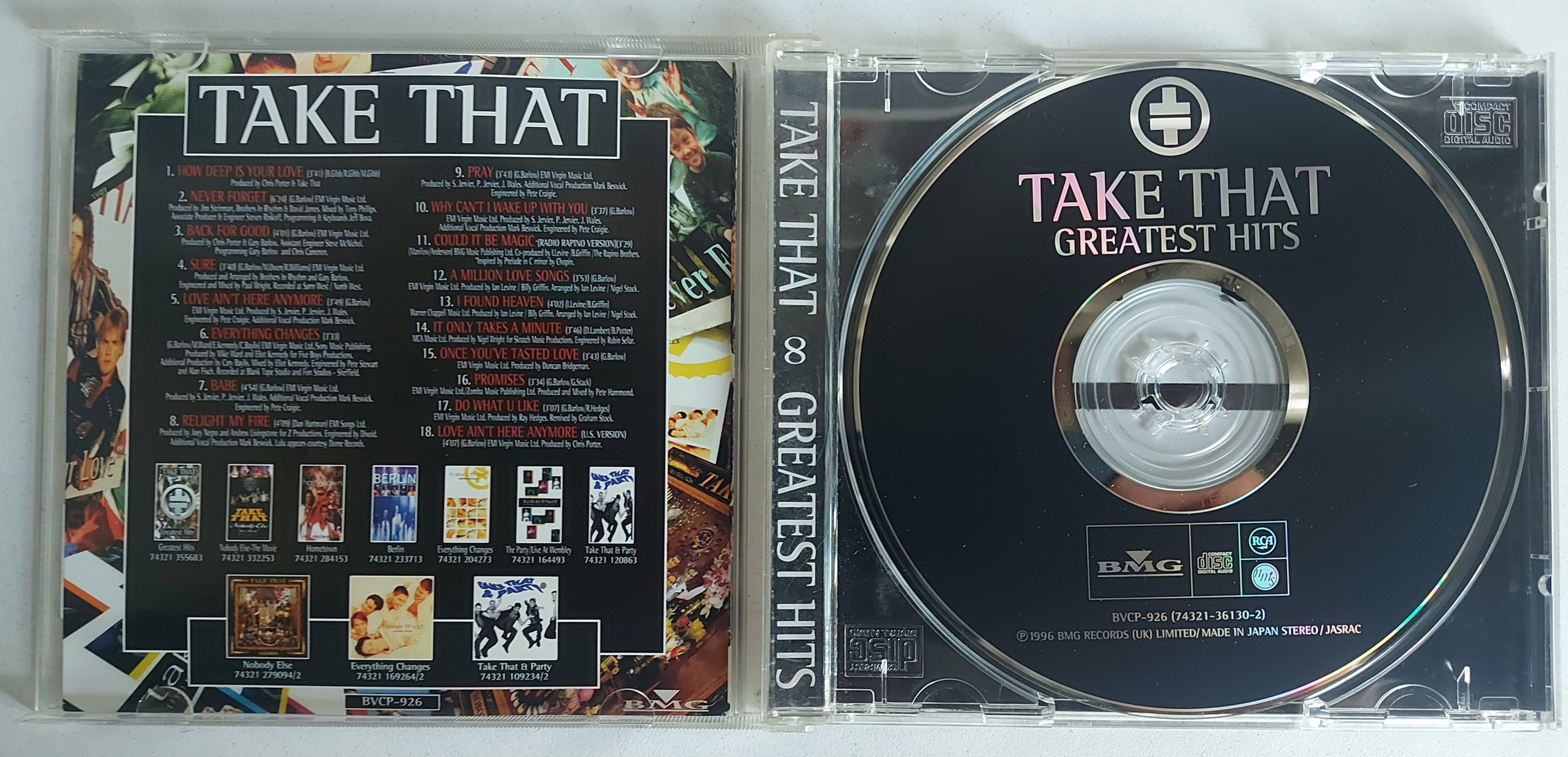 Used CD,Take That - Greatest Hits (A+)(1996)(Japan)