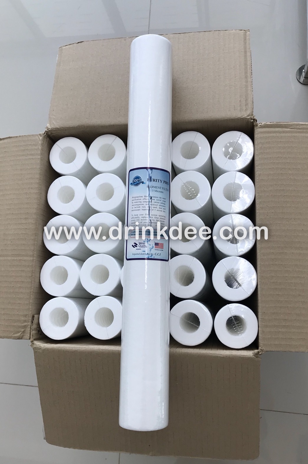 ไส้กรอง (PP) ทุกยี่ห้อ แล้วแต่ Lot 20 นิ้ว