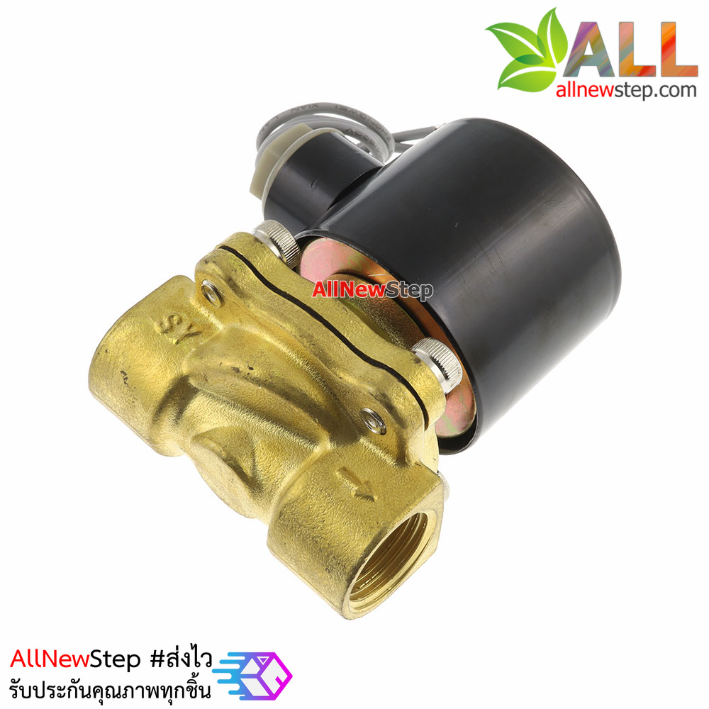 Solenoid Valve โซลินอยวาล์ว ทองเหลือง สองทาง รุ่น 2W-160-15 AC ขนาด 4 หุน 24V