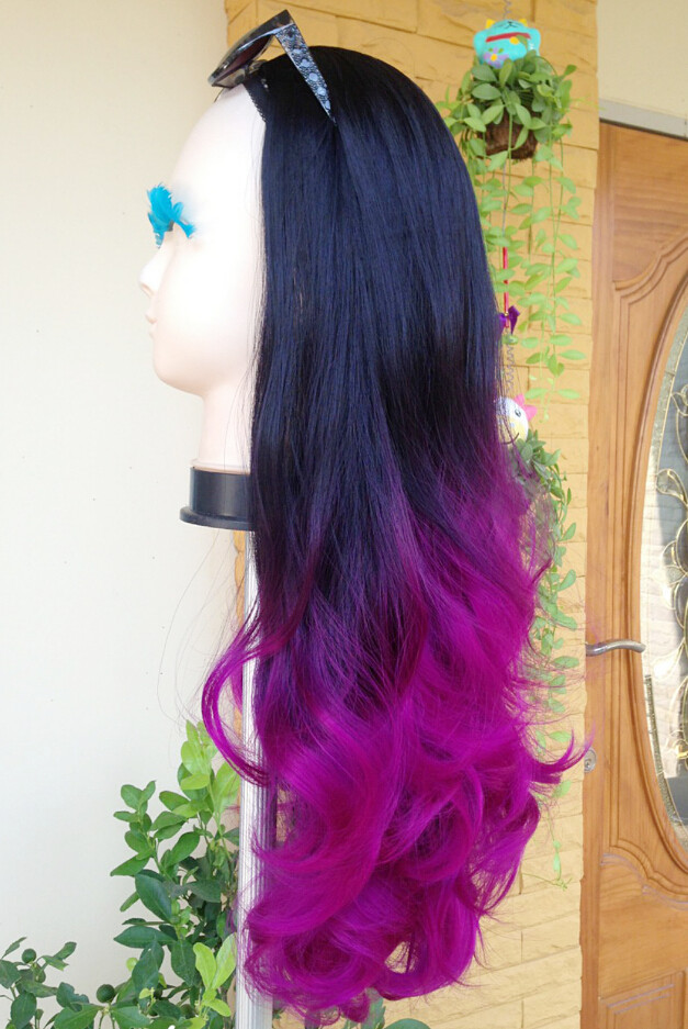 Half 15 วิกครึ่งหัวลอน รุ่นทำสีพิเศษ สีตามเเบบเท่านั้น สวยมากๆ คอนเฟิมจ้า ( ทรงผมเเละเส้นผมเหมือนจริงเกือบ 100% )