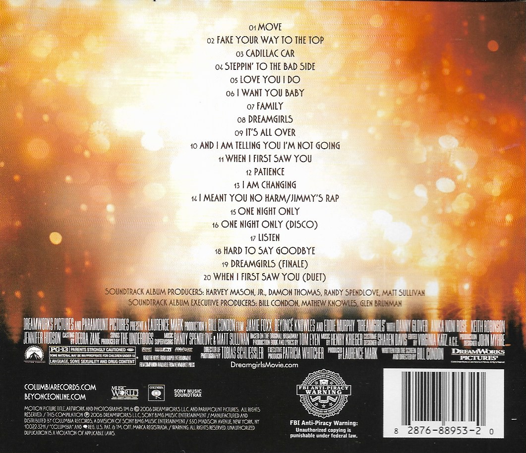 CD,Dreamgirls (Music From the Motion Picture)(Various Artists)(Soundtrack)(OST.)(2006)