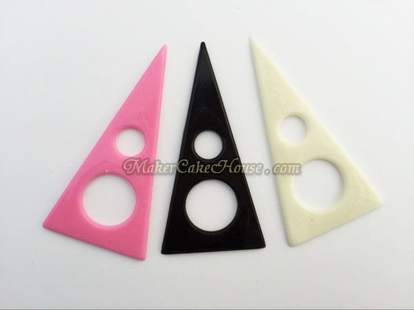 พิมพ์ช็อคโกแลต / กัมเพส รูปสามเหลี่ยมมีรู