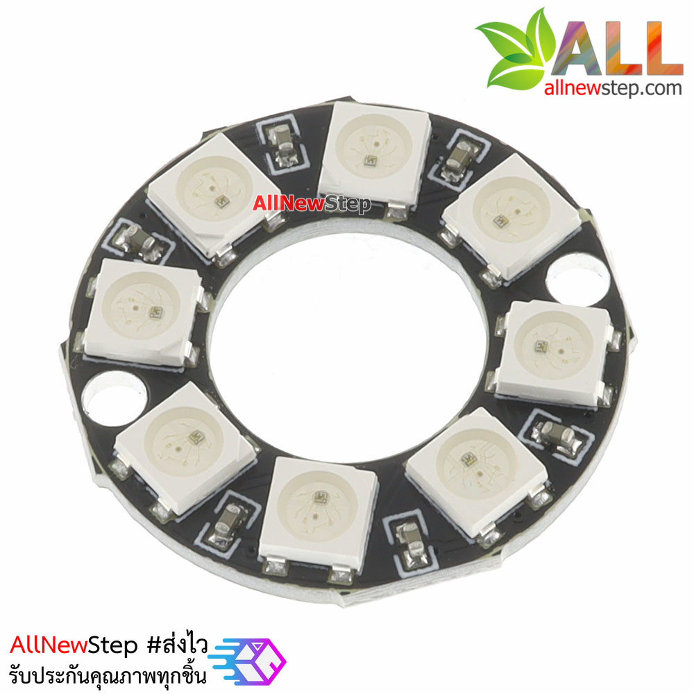 NeoPixel Ring 8 WS2812 RGB LED เส้นผ่านศูนย์กลาง 28mm