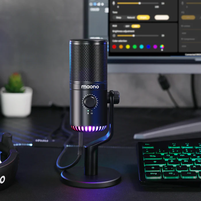 Maono - DM30 USB RGB microphone (Black/ White)