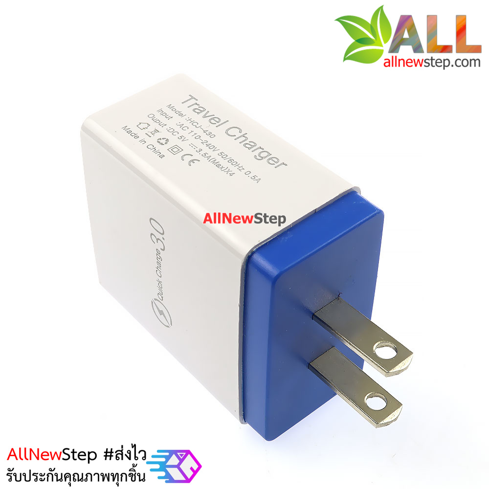 แหล่งจ่ายไฟ 5V 2A แบบ USB 4 ช่อง สำหรับ Arduino NodeMCU ESP32 ESP8266