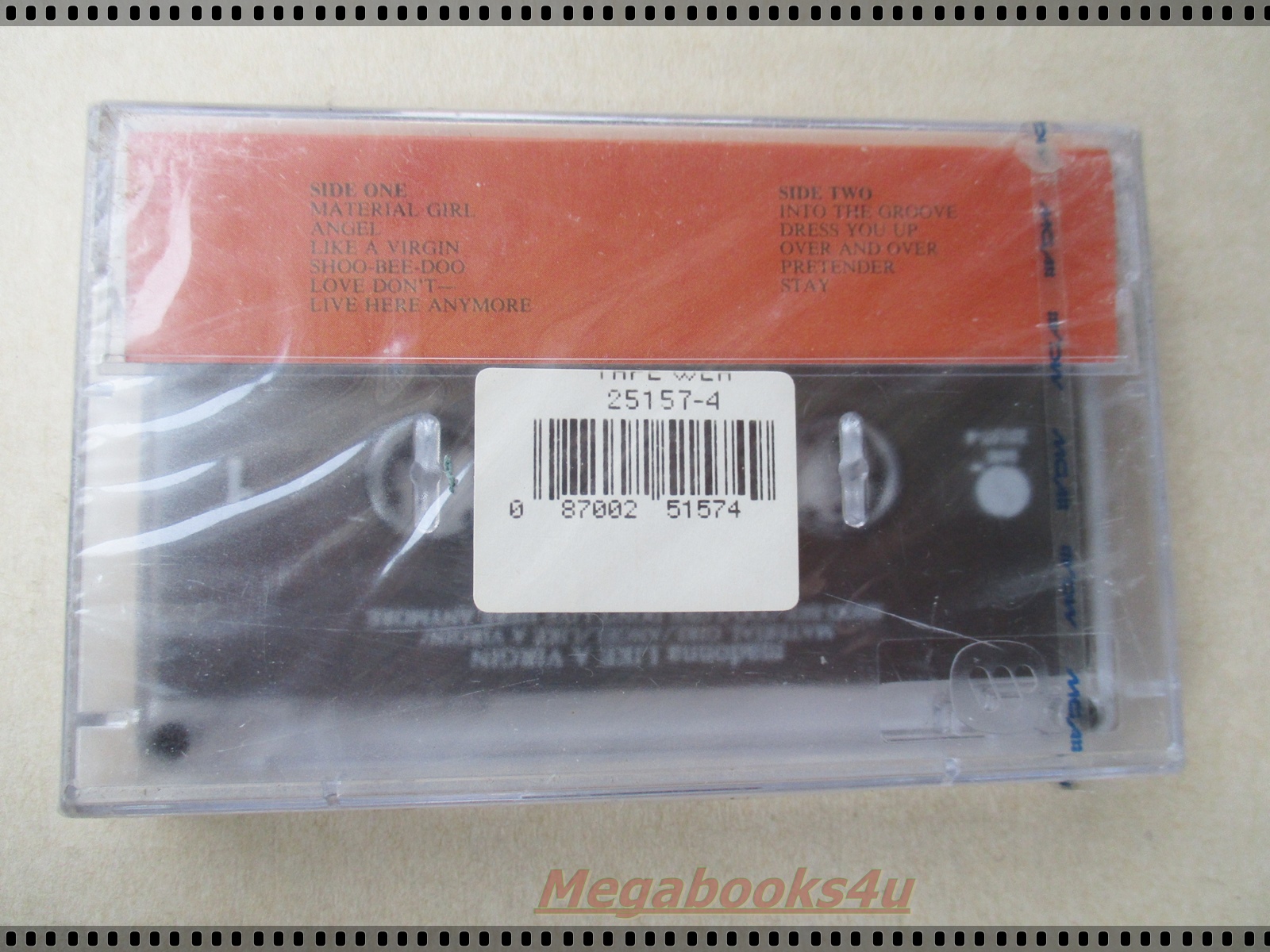 ขายเทปเพลงสากลเก่า MADONNA - LIKE A VIRGIN มือ1ในซีล