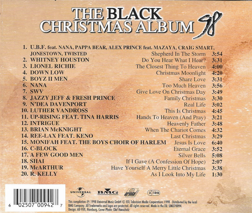 CD,The Black Christmas Album (Christmas)(Various Artists)(1998)(EU)