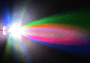 LED สีรุ้ง หลอดไฟ 3 สี 5mm เปลี่ยนสีอัตโนมัติ colorful f5 5mm led light tube color changing จำนวน 5 ชิ้น