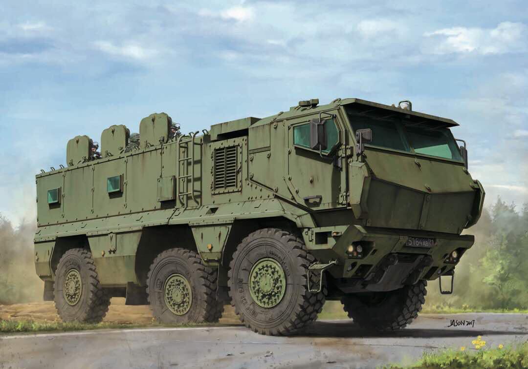 1/35 Russian MRAP KAMAZ-63968 "Typhoon-K" (with cab & cabin interior)