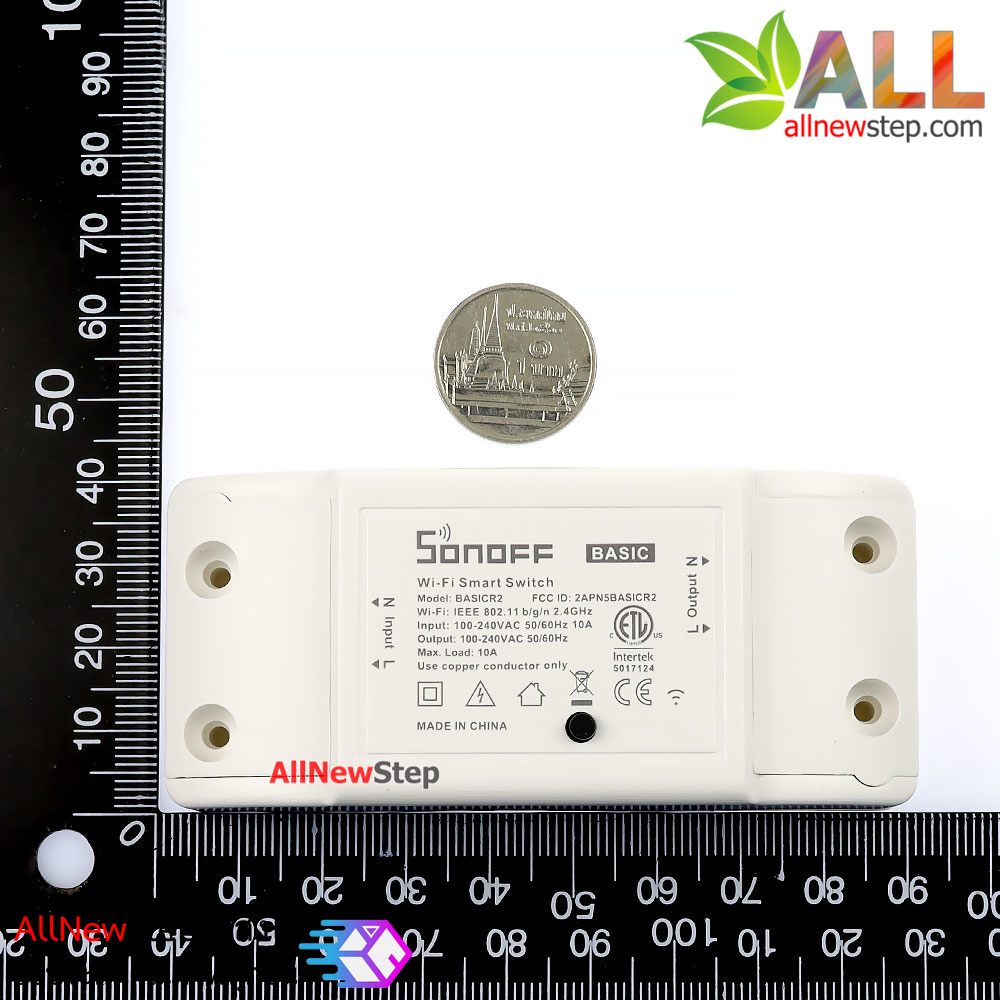 Sonoff basic WiFi Wireless Smart Switch MQTT สมาร์ทสวิตช์ sonoff รุ่นล่าสุด สั่งเปิด/ปิดไฟ ผ่านมือถือ ได้ทุกที่ทั่วโลก