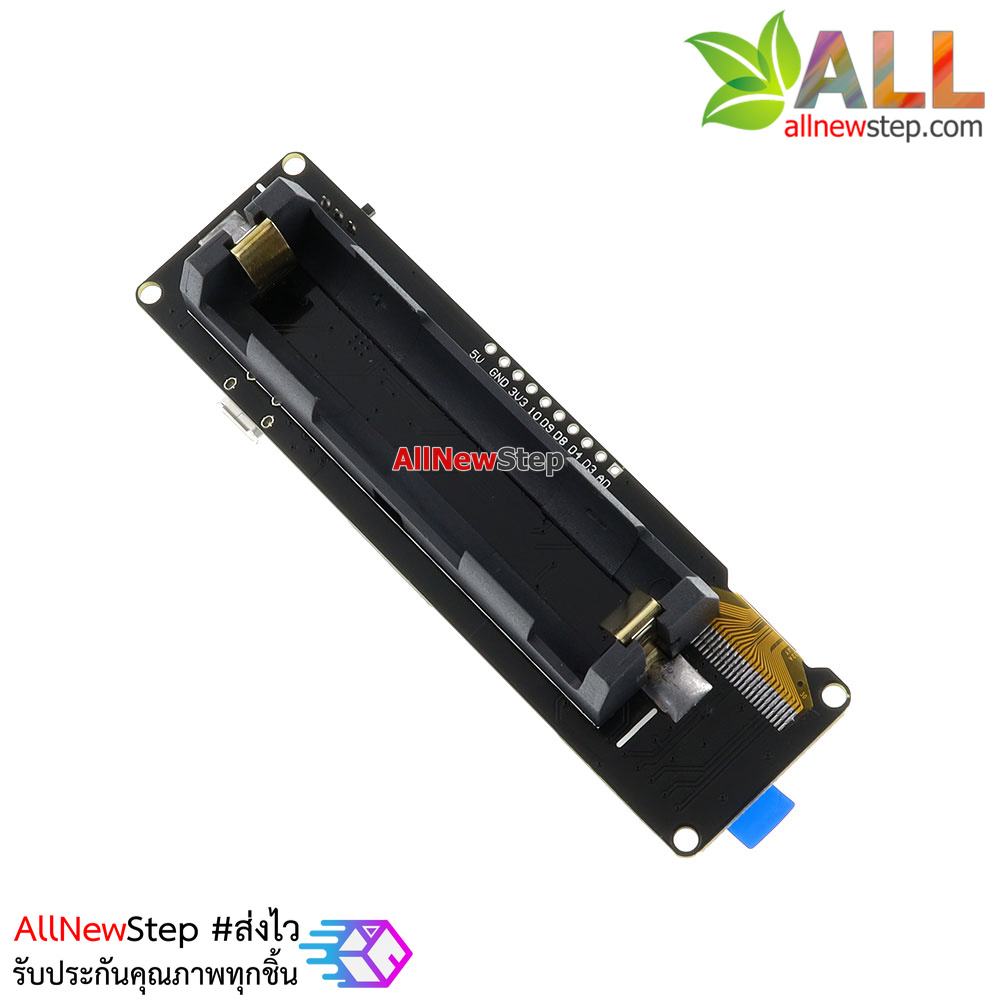 NodeMCU WeMos ESP8266 built-in 0.96 นิ้ว OLED+ Charger 18650 บอร์ด ...