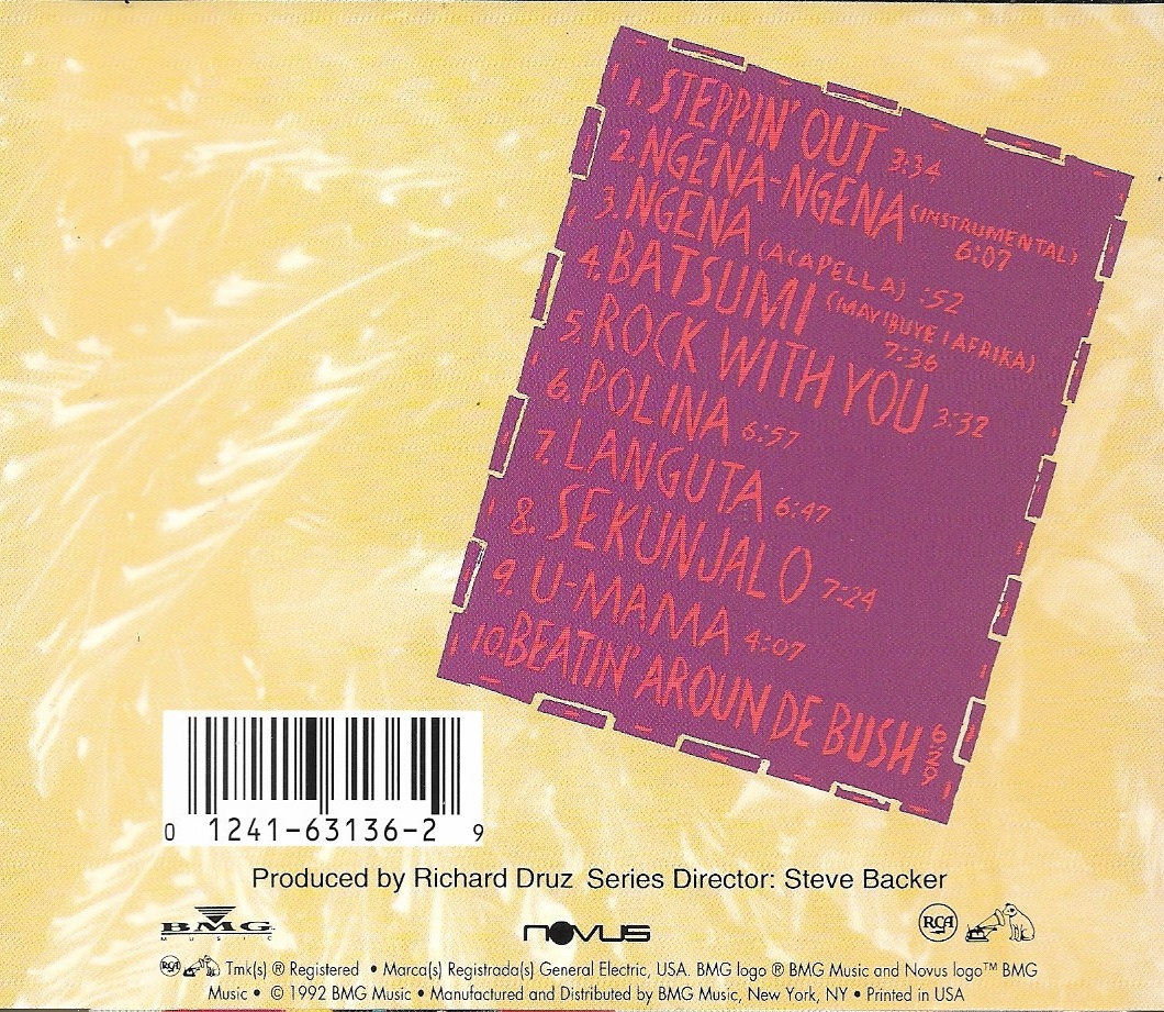 Used CD,Hugh Masekela - Beatin' Aroun De Bush (A)(1992)