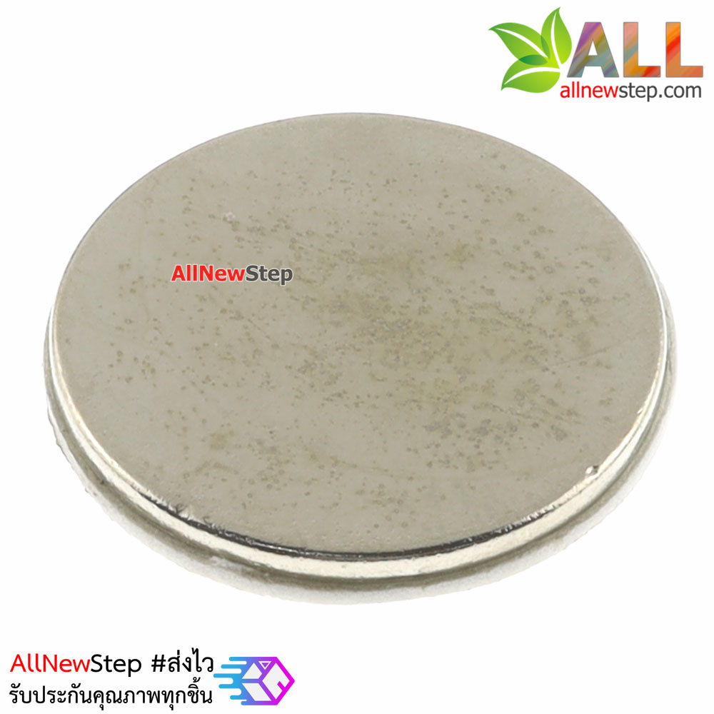 Magnet NdFeB magnet strong magnetic 25x2mm แม่เหล็ก NdFeB ขนาด 25x25mm พร้อมสติกเกอร์