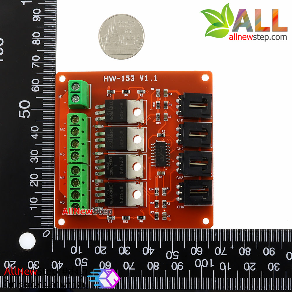 Power Electronic Switch Relay 4 Block Mosfet IRF540 Isolated Motor Driver