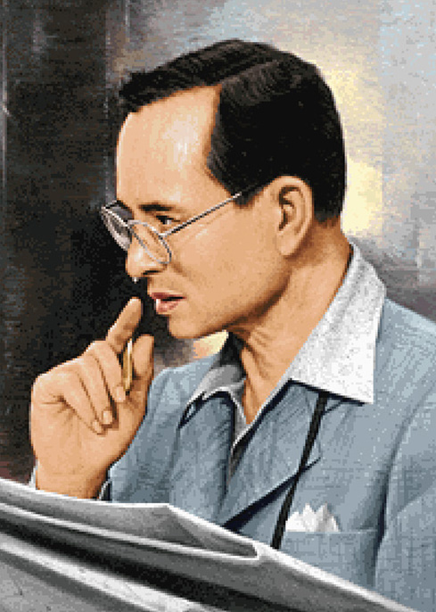 Pinn ในหลวง ร.๙ พระเสโทหยด