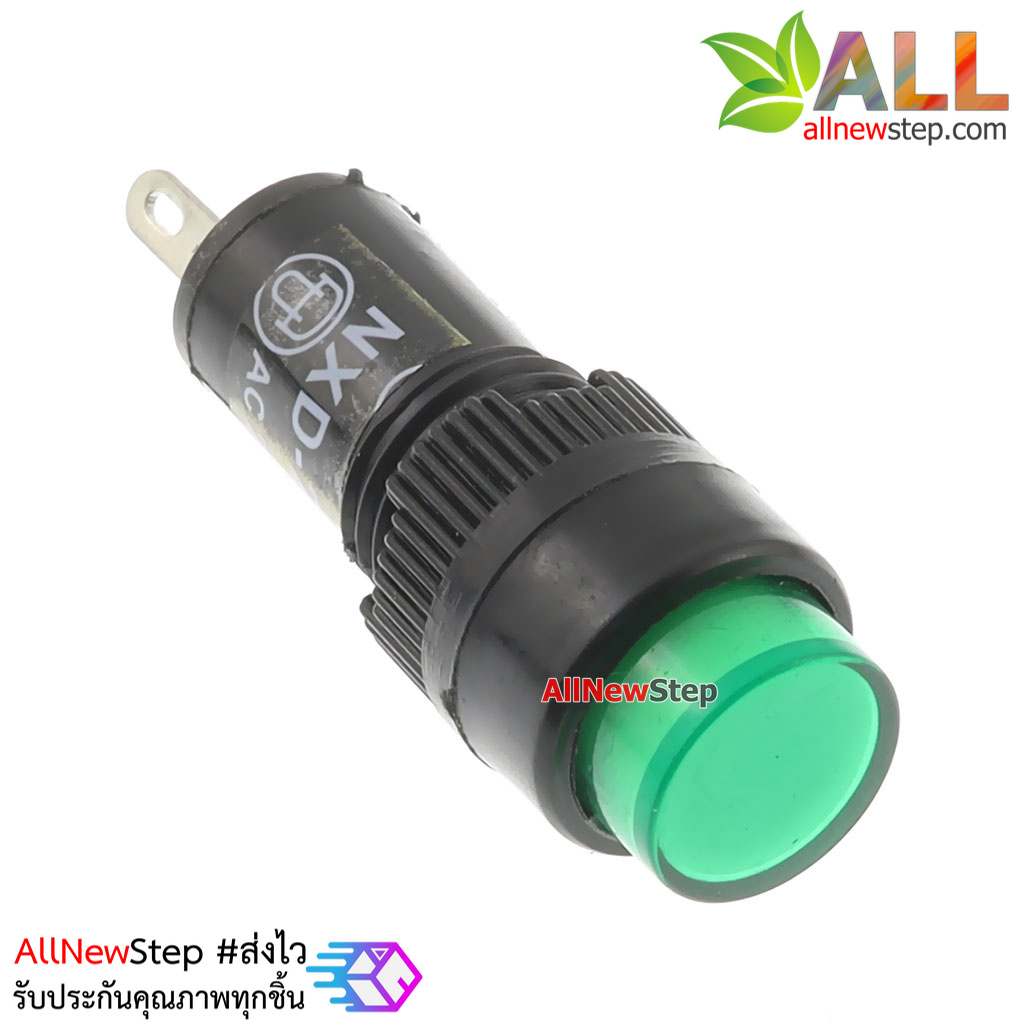 Light Indicator Pilot Lamp DC 220V หลอดไฟสัญญาณ NXD-211 LED ขนาด 10 มม สีเขียว