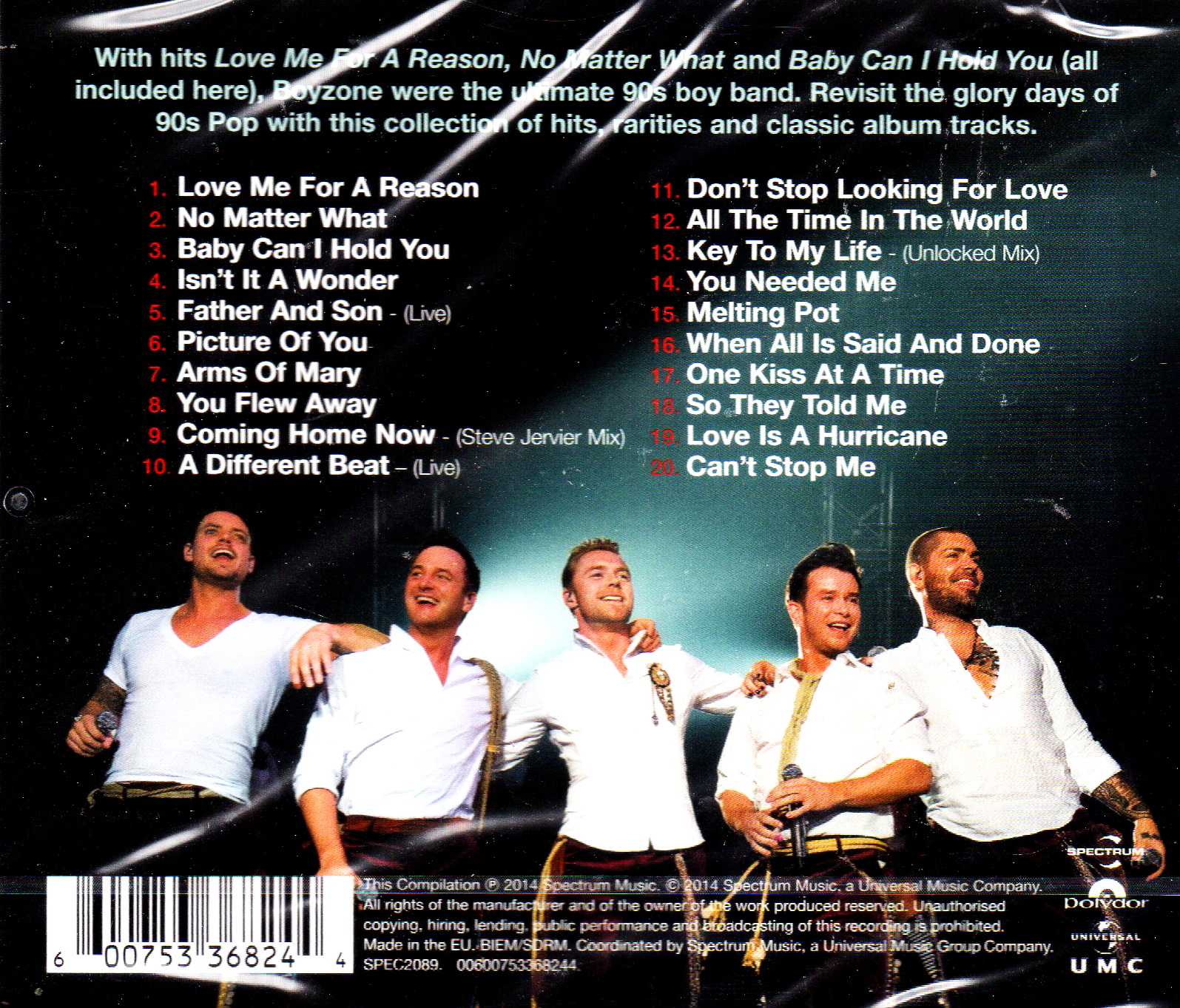CD,Boyzone - Love Me For A Reason The Collection (2014)(EU)
