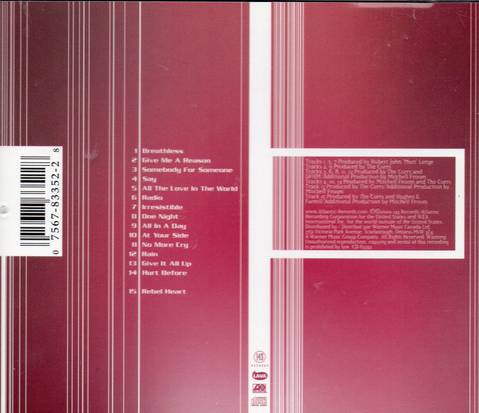 CD,The Corrs - In Blue