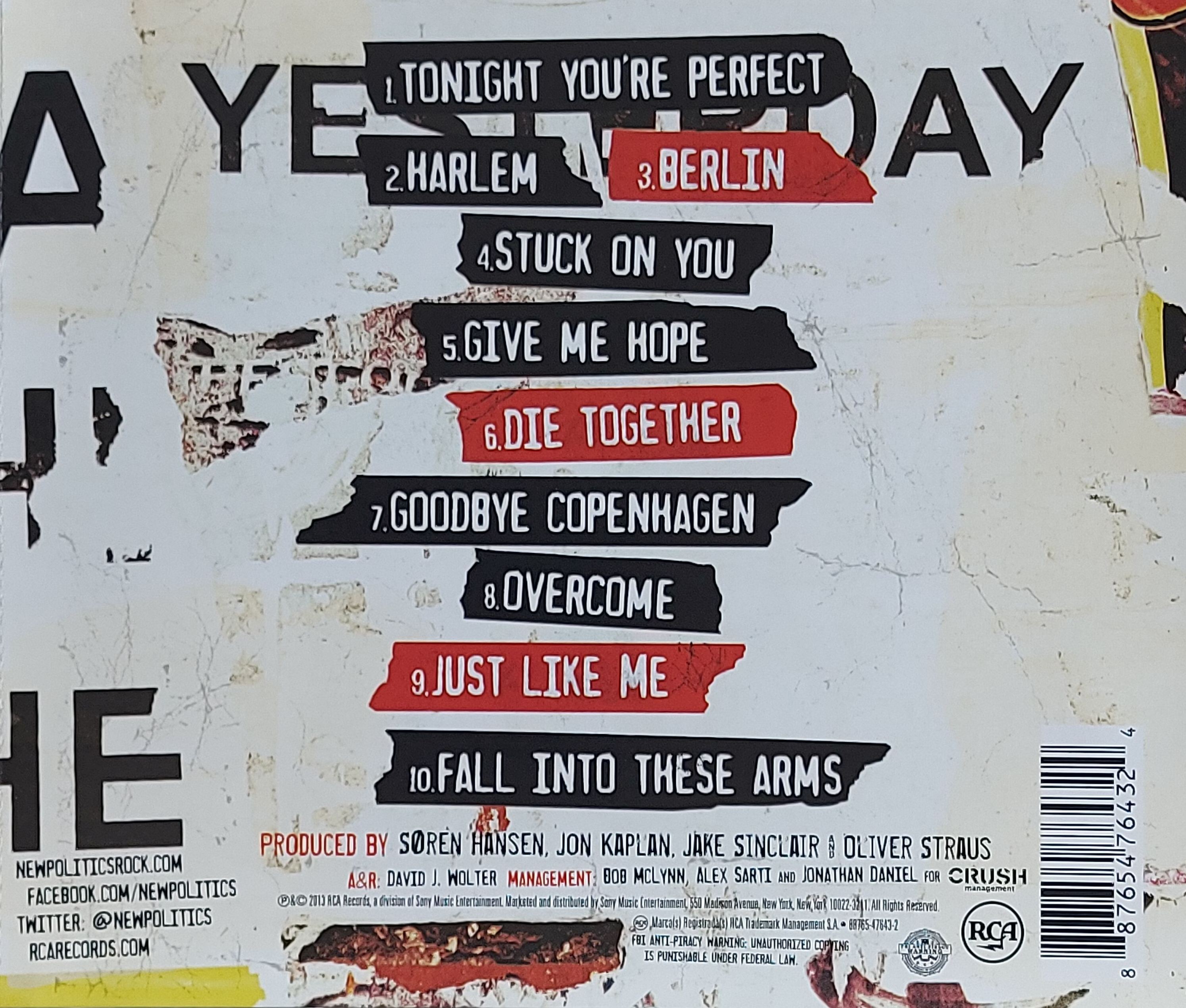 Used CD,New Politics - Bad Girl in Harlem (A)(2013)