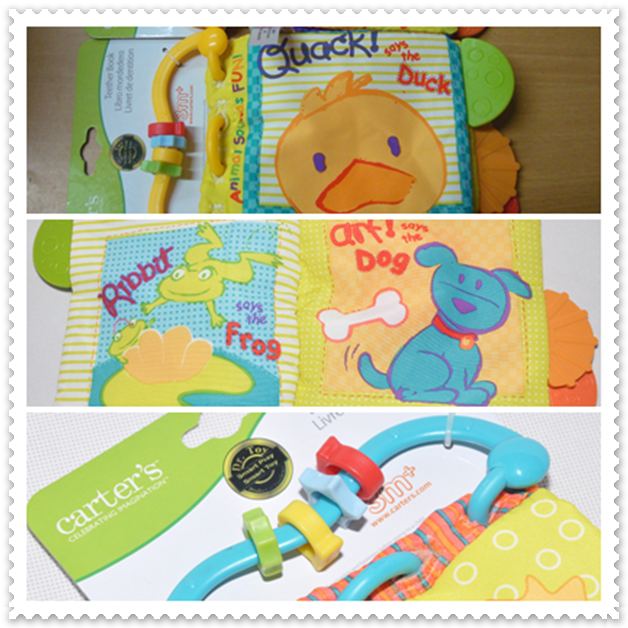 หนังสือผ้าพร้อมยางกัดด้านข้าง แบรนด์ carter's