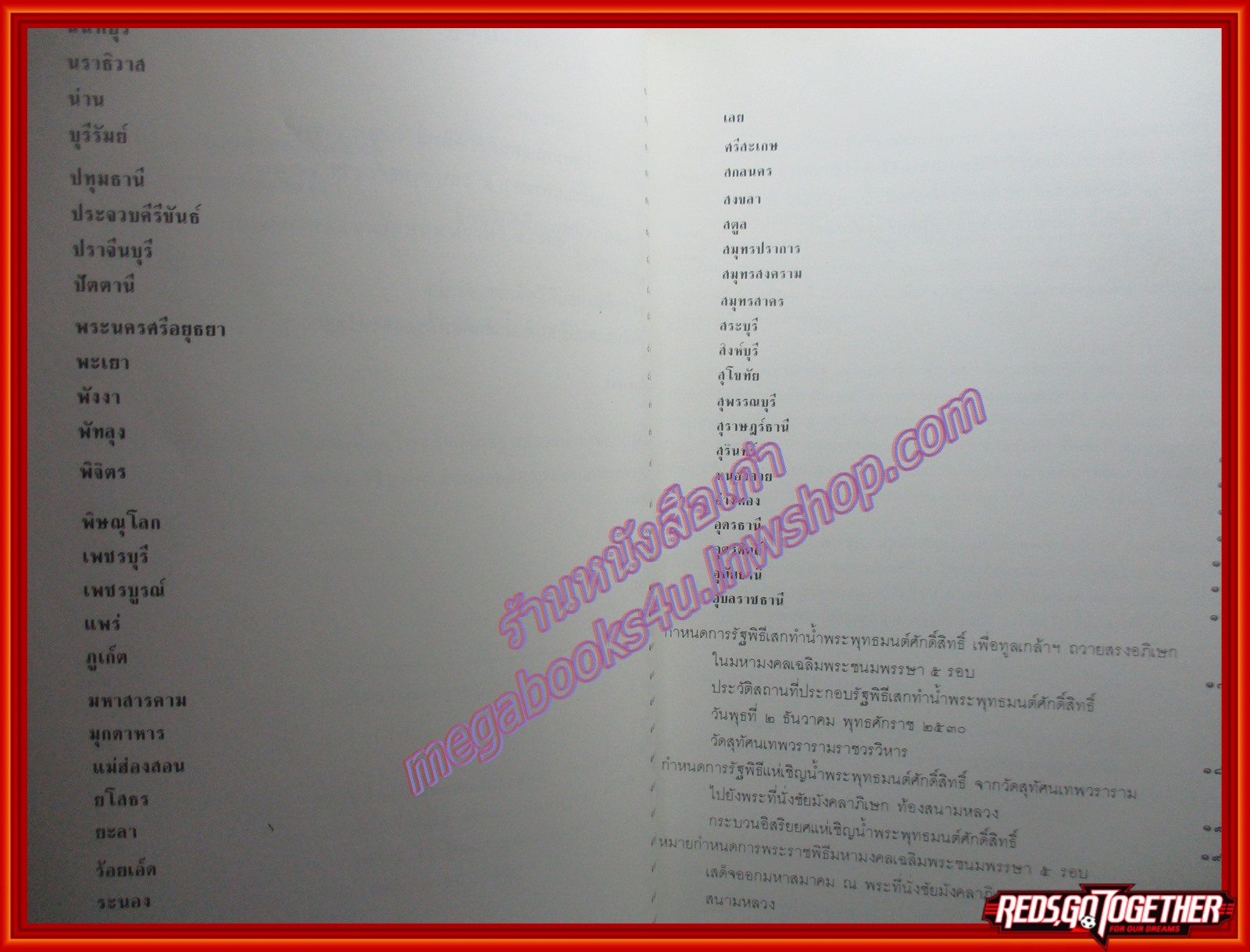 หนังสือ น้ำศักดิ์สิทธิ์ ประวัติน้ำพระพุทธมนต์ศักดิ์สิทธิ์ ที่ทูลเกล้าทูลกระหม่อมถวายใน พระราชพิธีมหามงคลเฉลิมพระชนมพรรษา 5 รอบ 5 ธันวาคม 2530