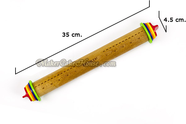 ไม้นวดแป้งปรับความหนาด้วยวงแหวน