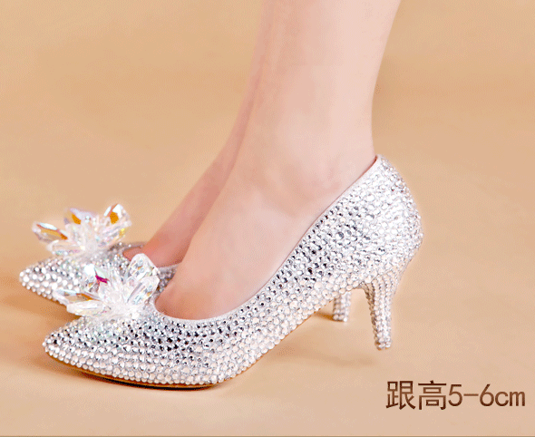 รองเท้าเจ้าสาว ไซต์ 34-42 ส้นสูง 4,6,9,11,13,15 ซม.