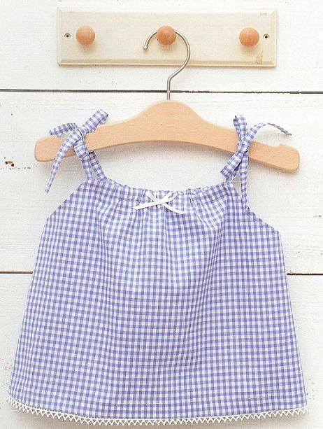 แพทเทิร์น ตัดเสื้อสายเดี่ยว เด็กหญิง ไซส์ 70, 80, 90