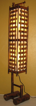 โคมไฟไม่้ไผ่แบบตั้งพื้น Bamboo Floor Lamp