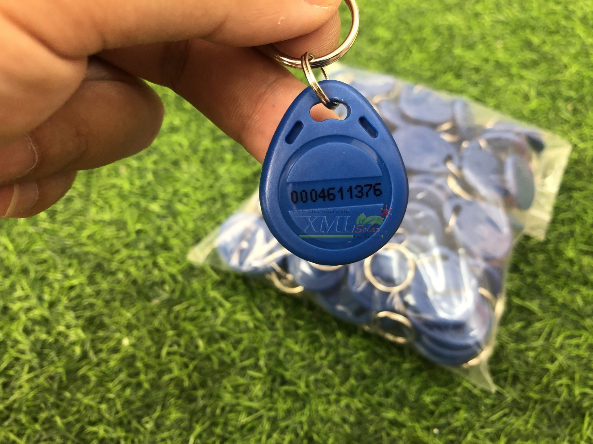 พวงกุญเเจคีย์การ์ด Keytag (Proximity 125Khz.) (เเบบหยดน้ำ ยี่ห้อ mango)(สีน้ำเงิน)