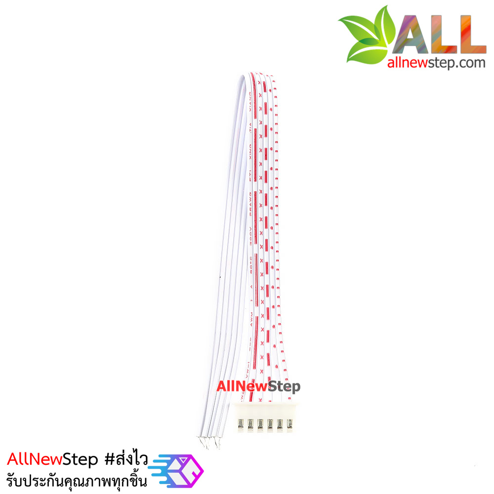 สายแพ 6P ตัวเมีย single head line 20CM ระยะห่าง 2.54mm