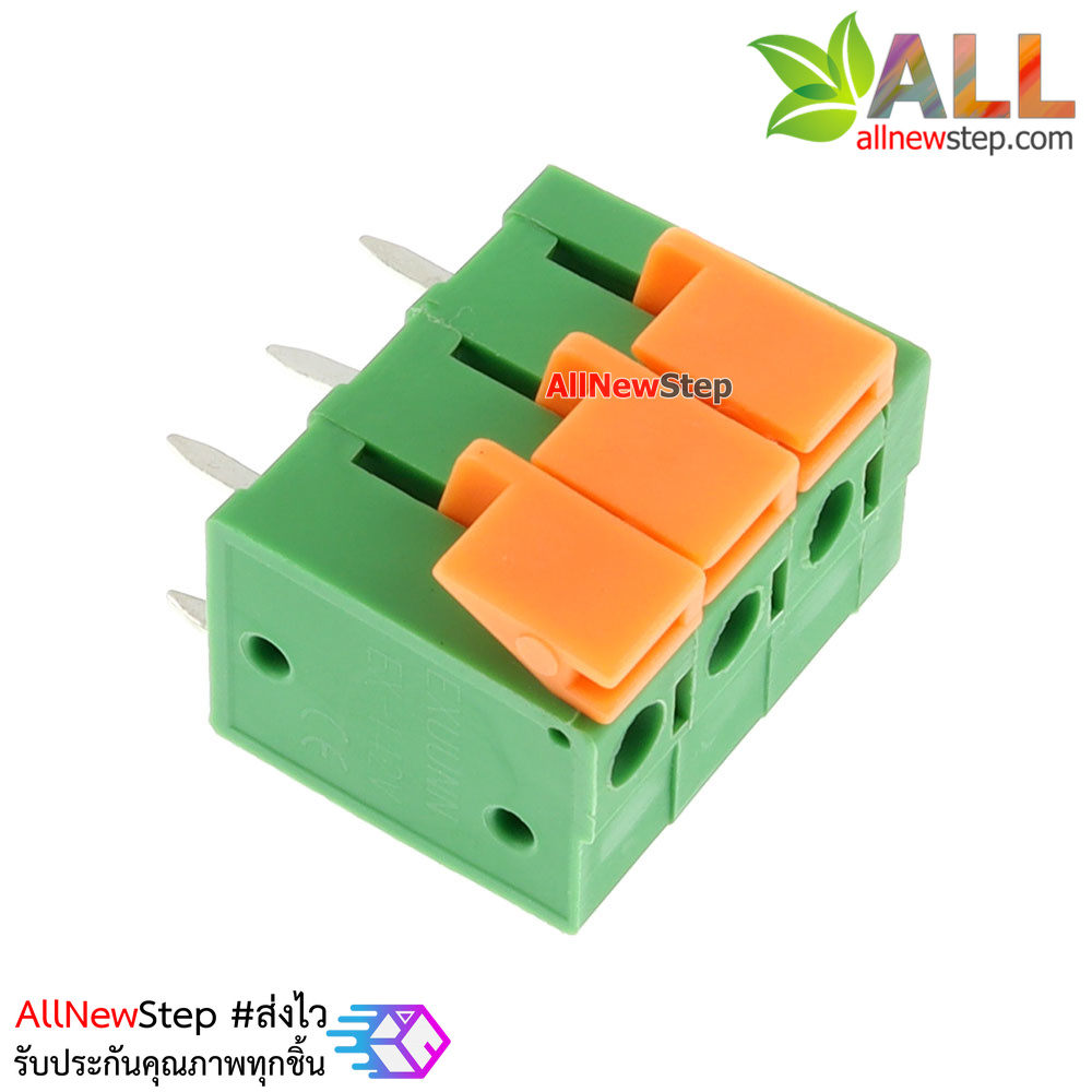 Terminal KF142V KF142R 5.08mm screw-free spring type PCB 3p แบบ 3 ขานอน