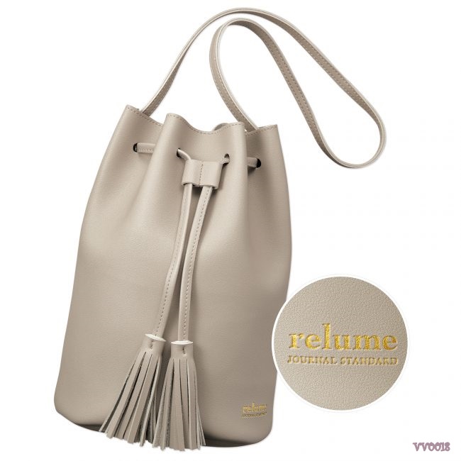 relume JOURNAL STANDARD กระเป๋าสะพายหนัง PU ประดับพู่