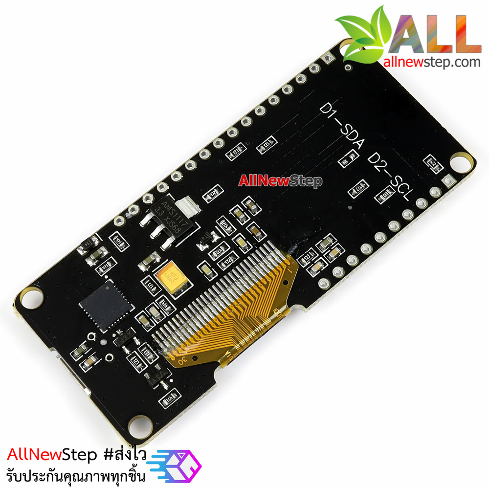 NodeMCU WeMos ESP8266-12E/12F built-in 0.96 นิ้ว OLED บอร์ด NodeMCU ...