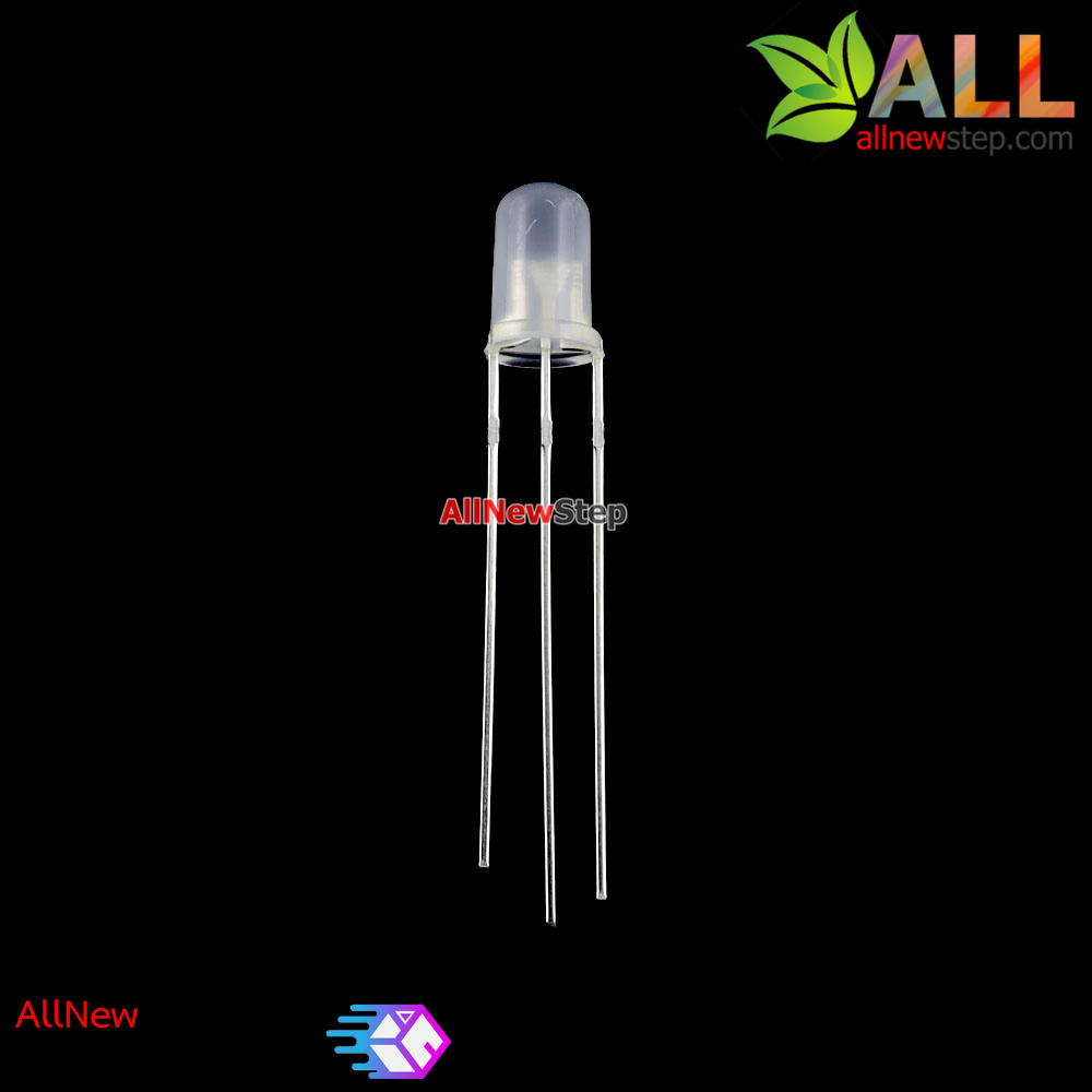 LED 2 สีแดง สีเขียว LED 5mm ไฟลบร่วม
