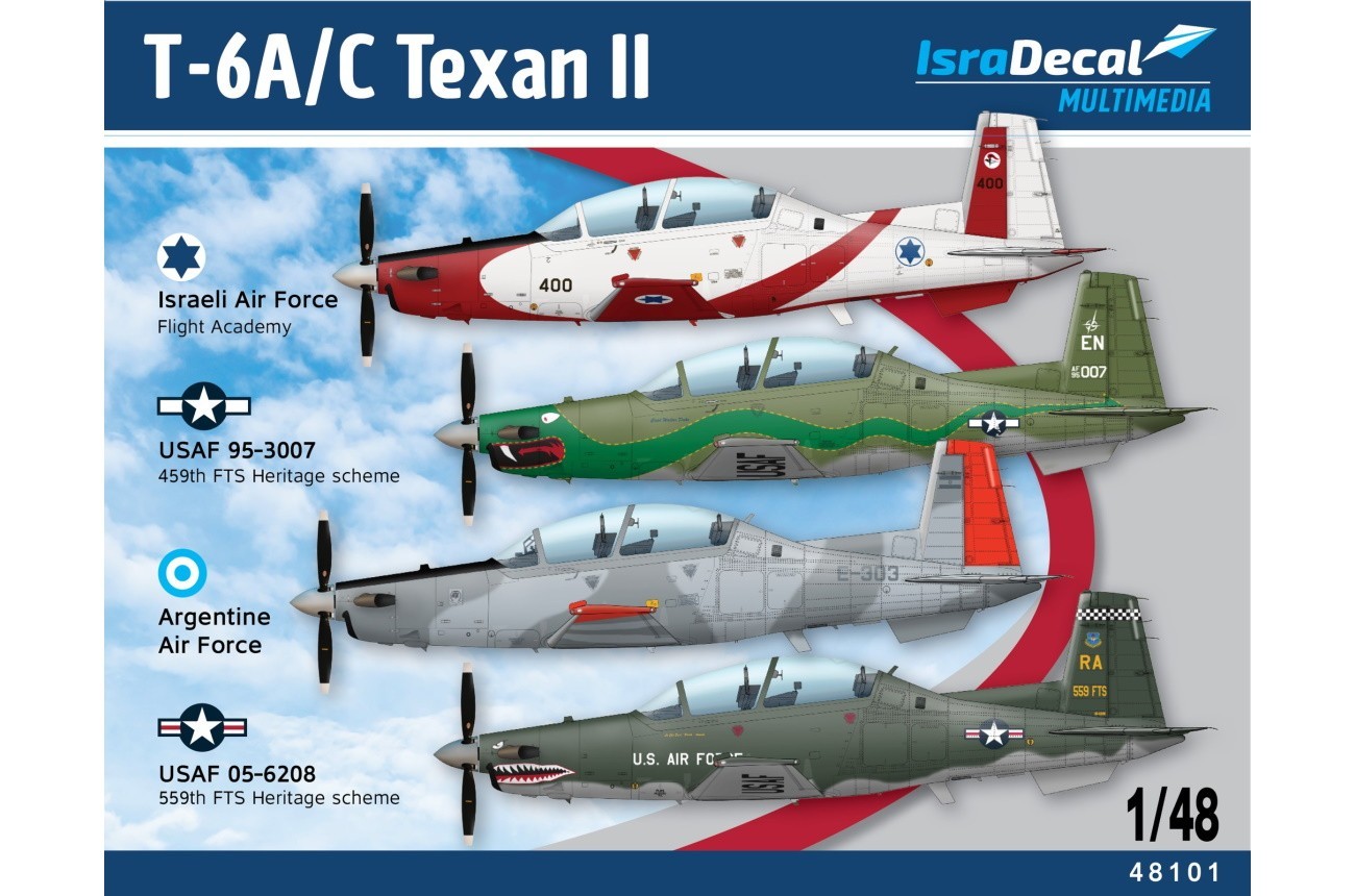 1/48 T-6A/C Texan II of the IAF, USAF and Argentina AF